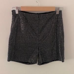 bedazzled high waisted shorts